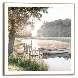 Gerahmtes Bild Slim Frame Rise and Shine 50x50