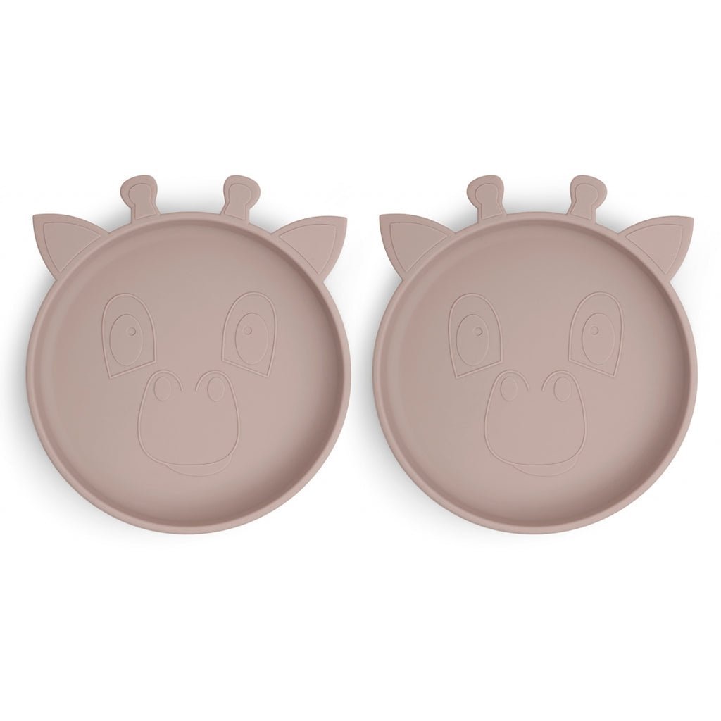 Akila Silikonteller 2er-Pack Giraffe