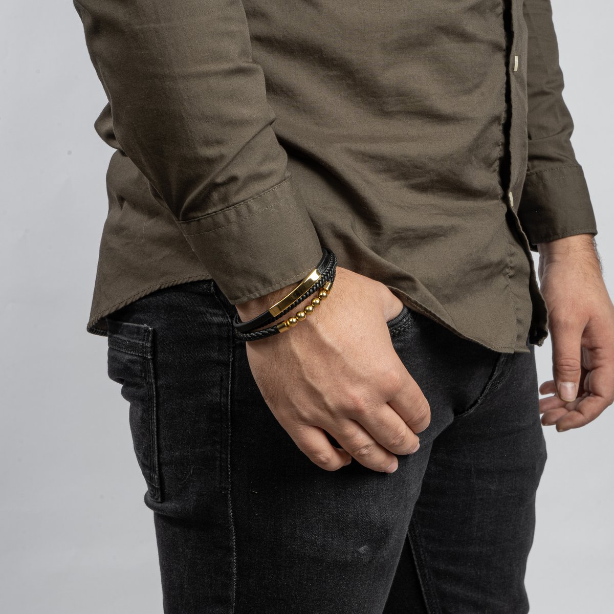 Bracciale in pelle "Perla"