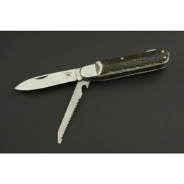 ED MAHONY Wildlife Duo zakmes, hert handvat, 440C