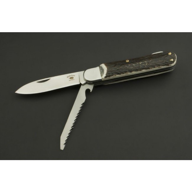 ED MAHONY Wildlife Duo zakmes, hert handvat, 440C