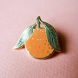 Pin naranja | esmalte duro, cítricos, clementina