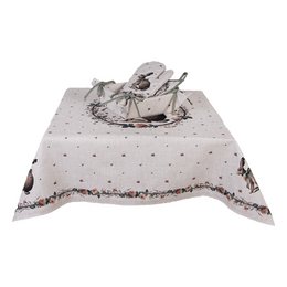 Ofenhandschuh 18x30 cm Beige Baumwolle