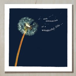 Tarjeta de condolencia Recuerdos de una vida maravillosa