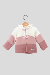 Knitted Baby Jacket with Hoodie CA61