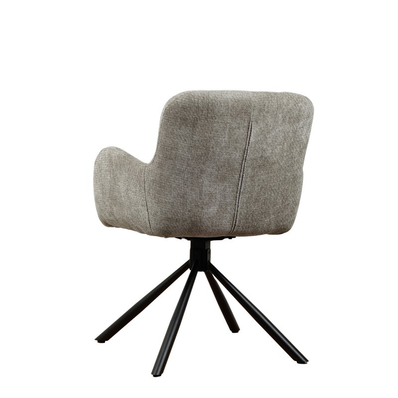 Chaise pivotante Leta - Gris - Lappi