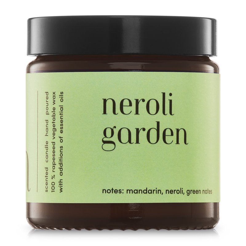 Duftkerze „Neroli Garden“, 100 % natürliches Rapswachs, 120 g