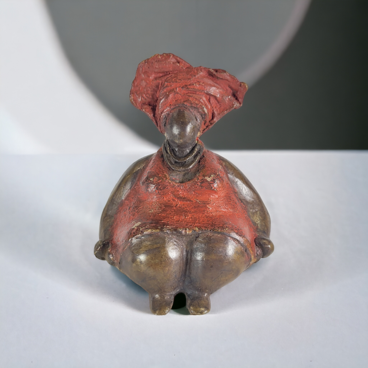 Bronzeskulptur "Bobaraba Henriette" af Hamidou Ouedraogo | 11cm 500g | enestående