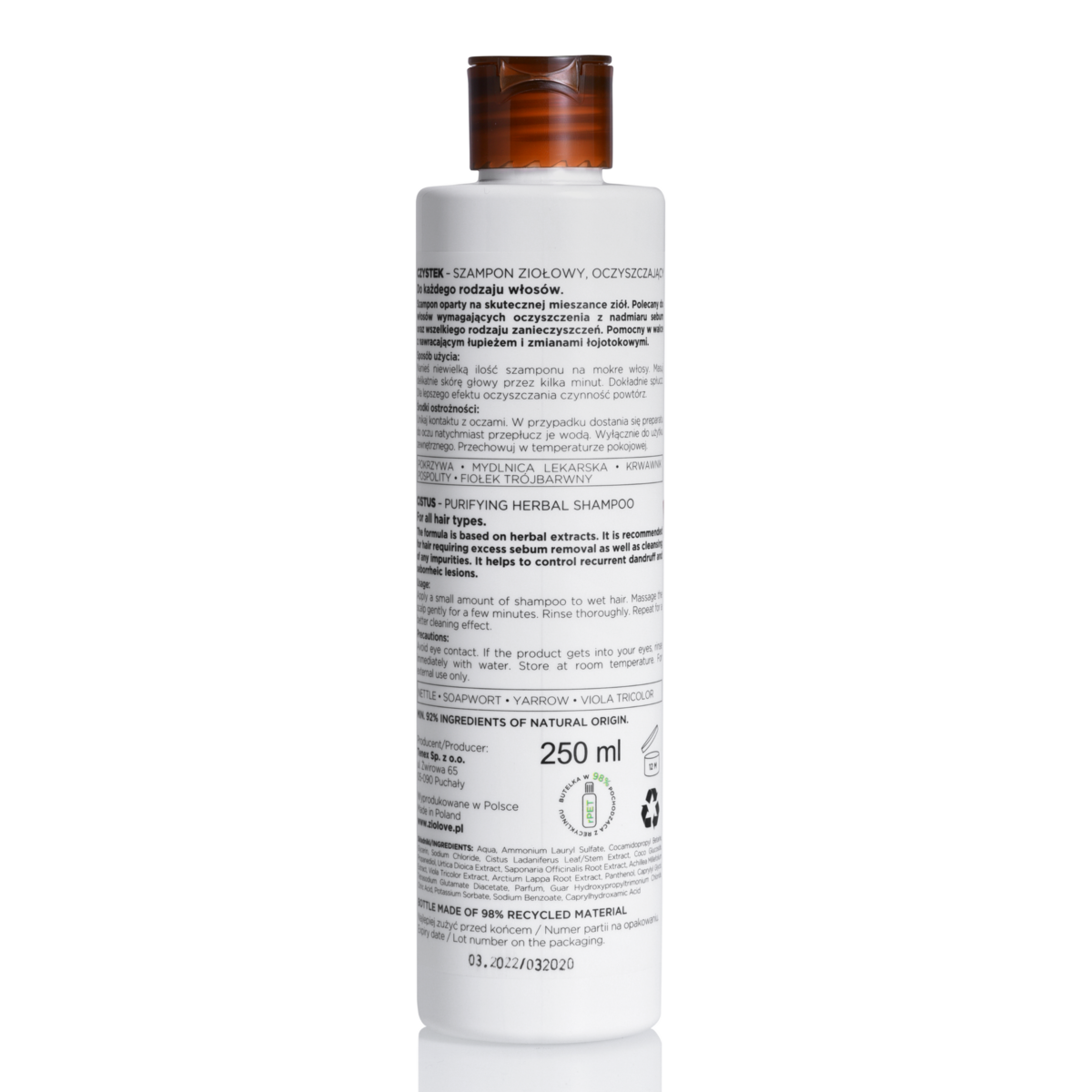 CISTUS - CHAMPÚ HERBAL PURIFICANTE