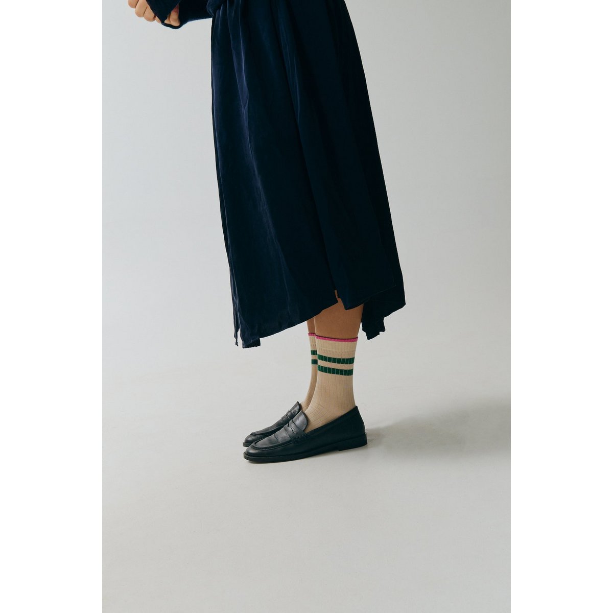 Grüne Streifensocken