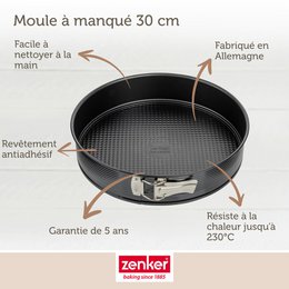 Sartén desmontable 30 cm Zenker Negro Metalizado