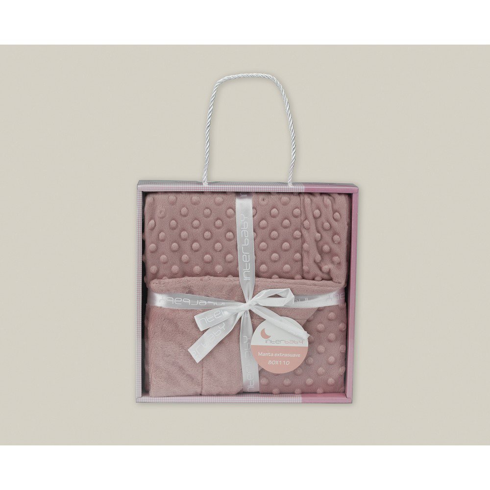 EXTRA-SOFT BLANKET 80X110 CMS - MOD. BUBBLES - DARK PINK