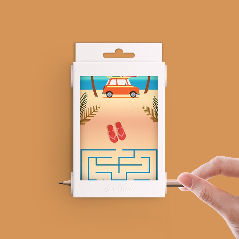 Livre de jeux de voyage - Scrollino Amazing Summer