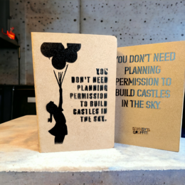 Banksy A5 Street Journal + Stencil - Du behøver ikke...