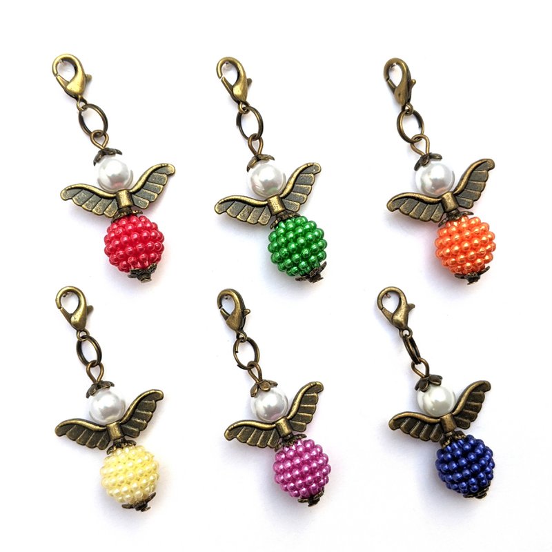 Portachiavi "Heide" Guardian Angel, set di 6 serie, colore in bronzo