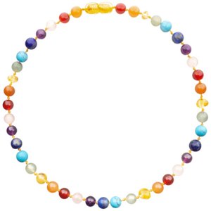 Amber baby-toddler necklace - Honey-Mixed (32 cm)