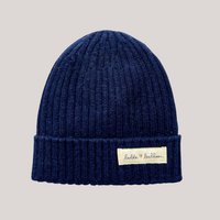 Klassieke gebreide muts - marineblauw