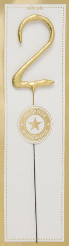 2 gold Goldstück weiß Wondercandle® classic