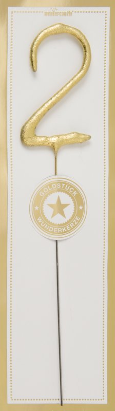 2 gold Goldstück weiß Wondercandle® classic