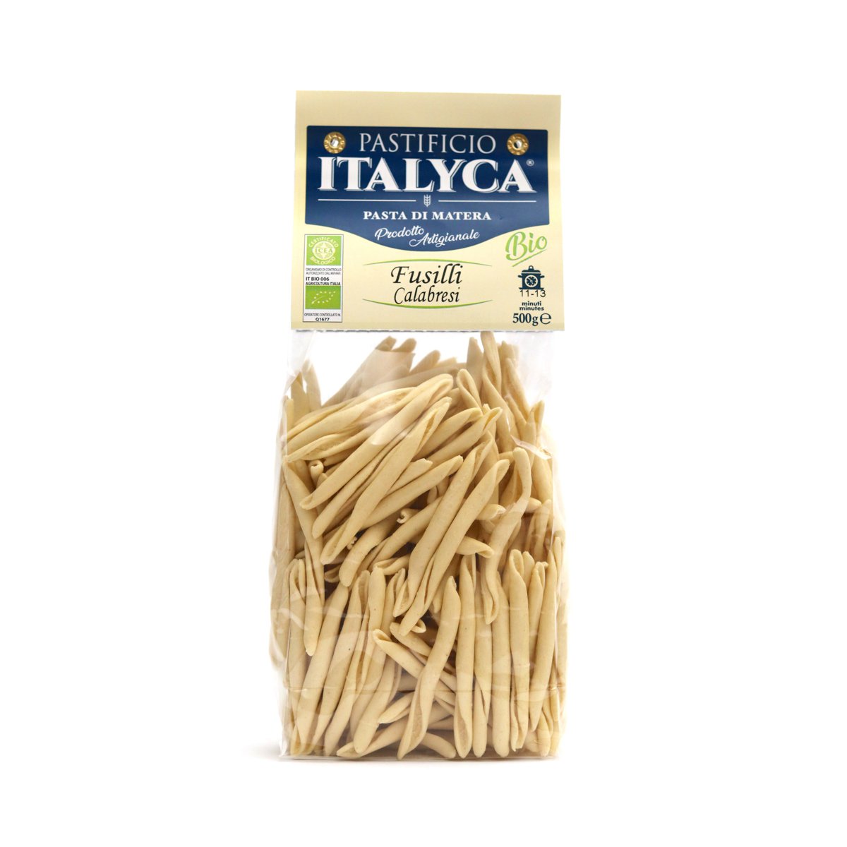 CALABRISCH FUSILLI 500G BIOLOGISCHE AMBACHTELIJKE PASTA 100% ITALIË