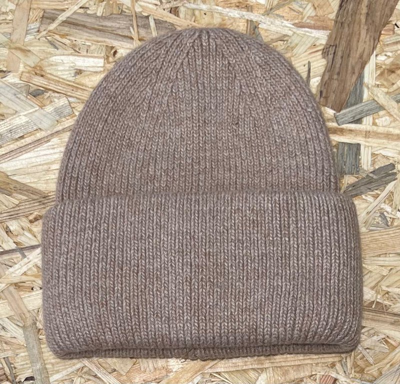 Beanie med kashmir uld