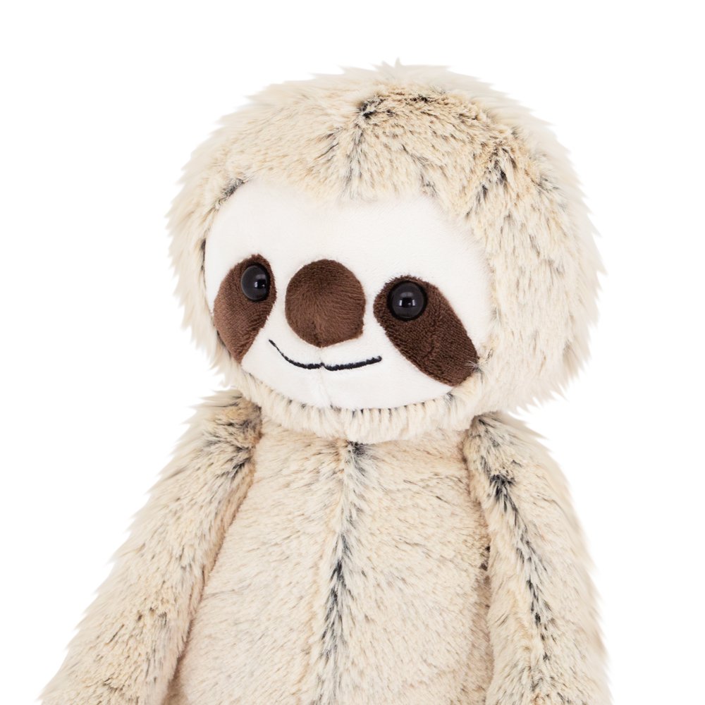 Knuffel, oranje speelgoed, luiaard (22cm)