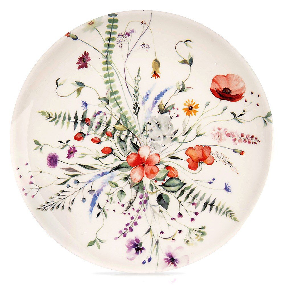 Dessertplaat porselein Poppy 20,5 cm