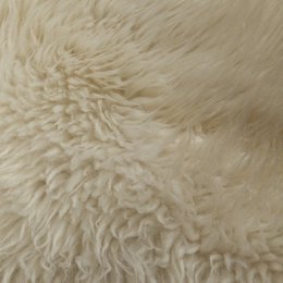 Ægte fåreskind | Naturhvid/creme | 85x45 cm