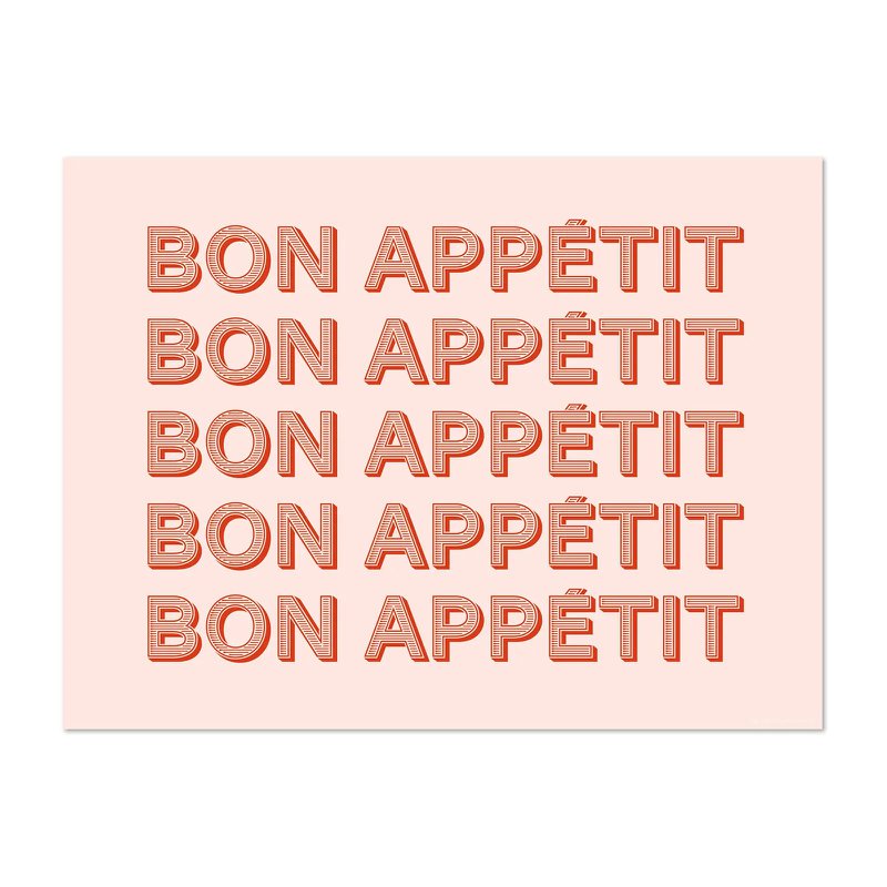Placemat Bon Appétit
