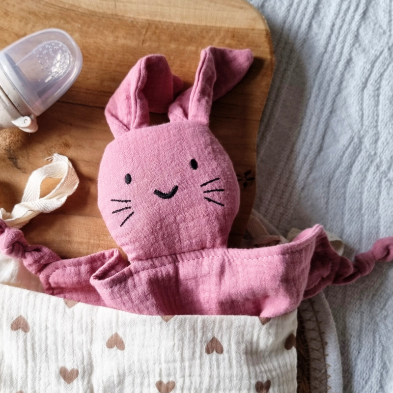 Peluche idrofilo Coniglio - Rosa antico