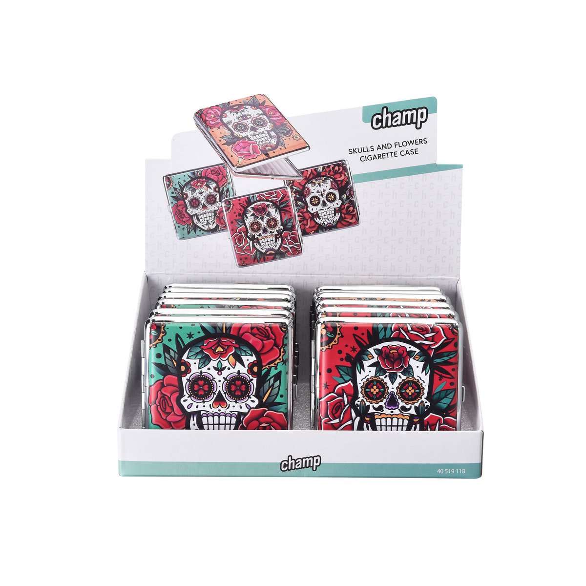 Etui à cigarettes Skulls &vFlowers