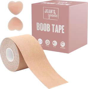 Boob tape met herbruikbare nipple covers