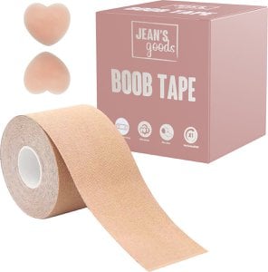 Boob tape met herbruikbare nipple covers