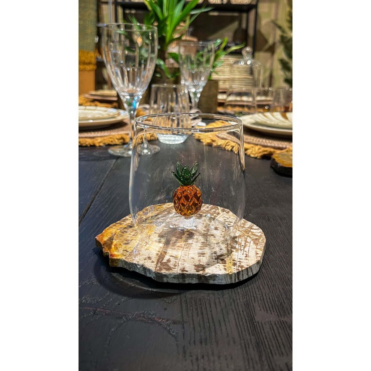 Water glass 3D PINEAPPLE
