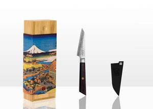 Paring Knife 90 mm - Bunka Damascus Collection