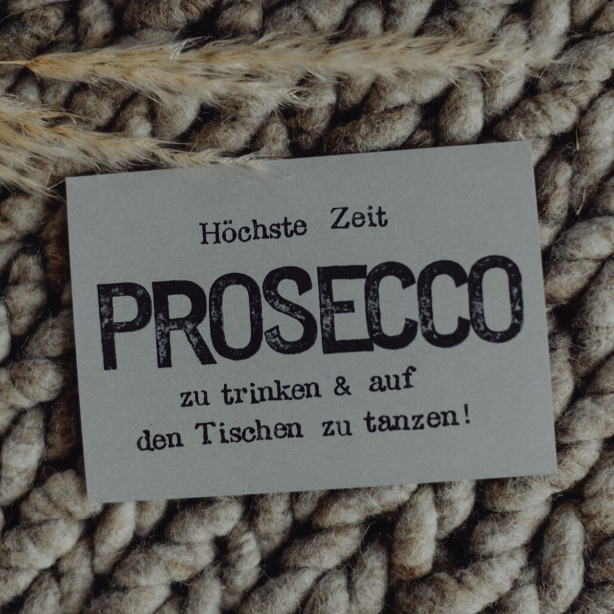Stamped Postcard "Prosecco"