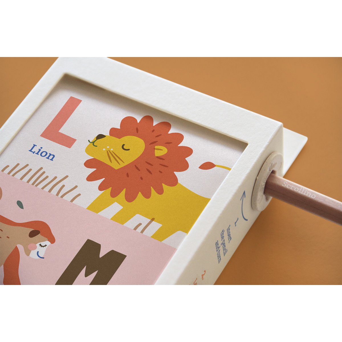ABCs Lernbuch mit Tieren - Scrollino ABC Zoo