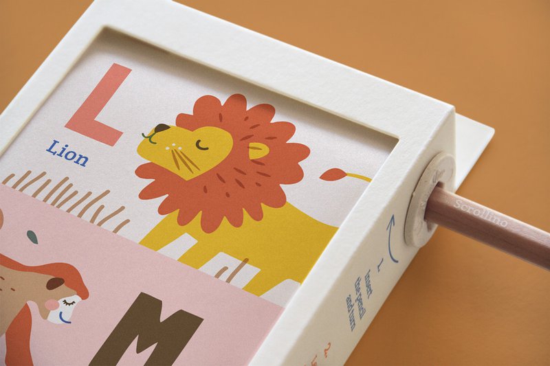 ABCs læringsbog med dyr - Scrollino ABC Zoo