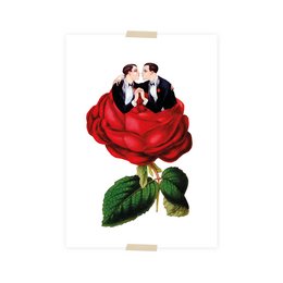 Postcard collage herenliefde