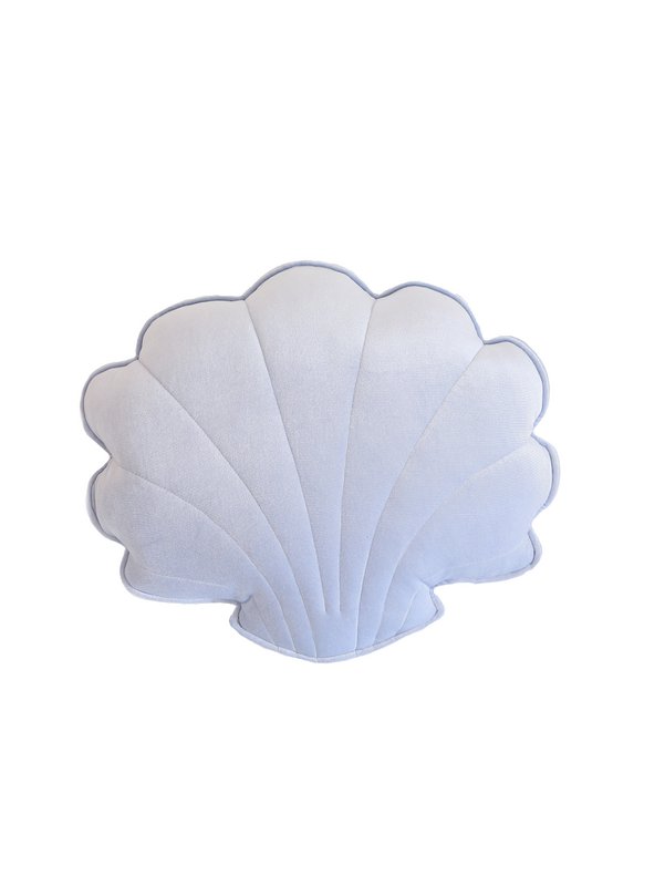 "Blue Pearl" Velvet Shell Pude