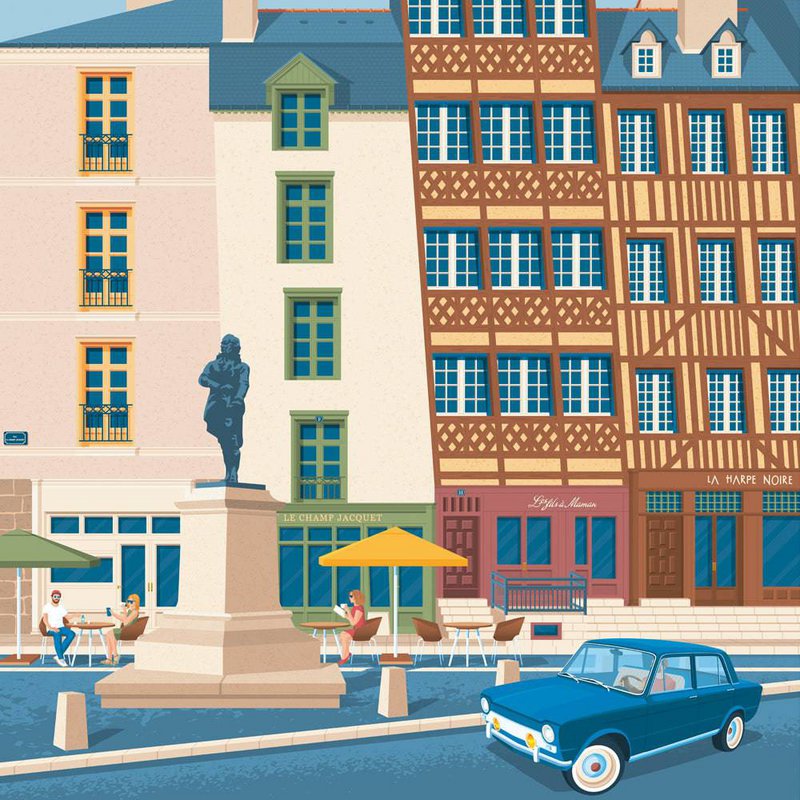 Vintage St Tropez Poster | Poster City Saint Tropez Provence Côte d'Azur France Copy