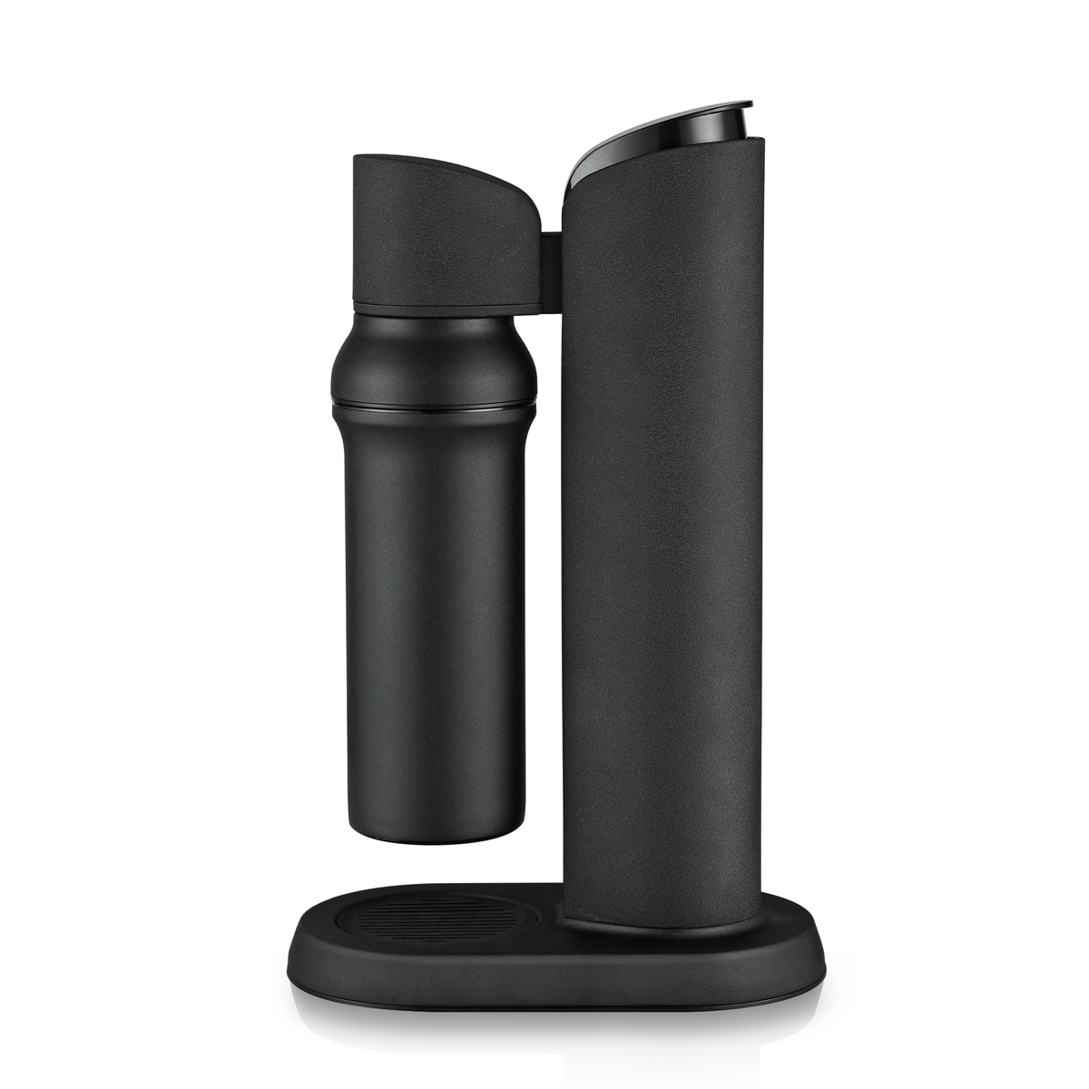 Matte black bubliq glass carbonator - Sparkling water maker 