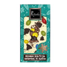 Lapin de Pâques en chocolat blanc premium