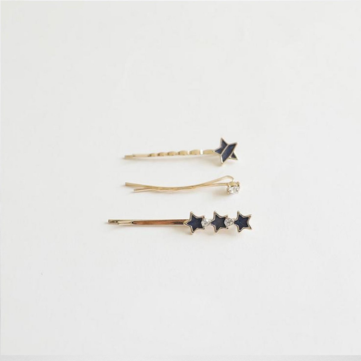 Hair clips - Trio Etoilé - Blue