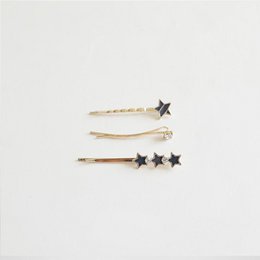 Hair clips - Trio Etoilé - Blue