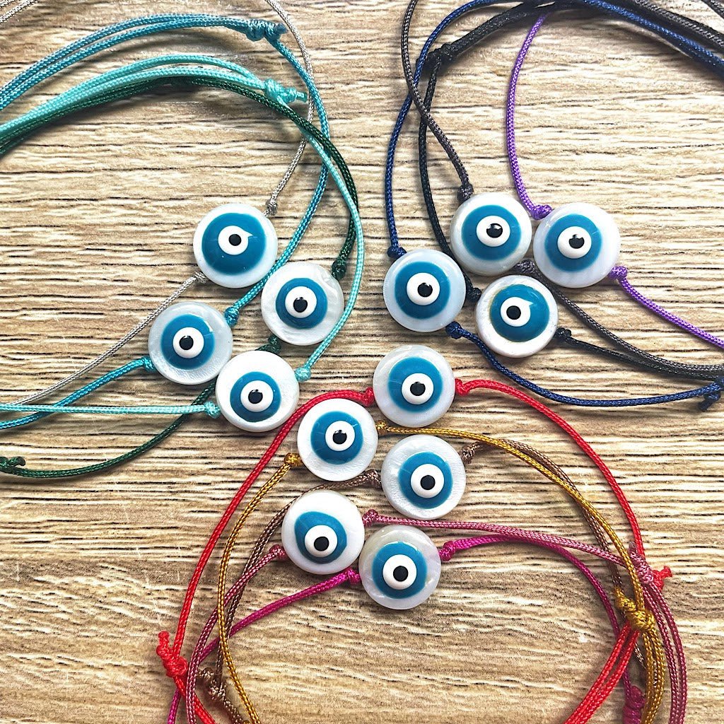 Pulsera de cordón deslizante Lucky Blue Eye