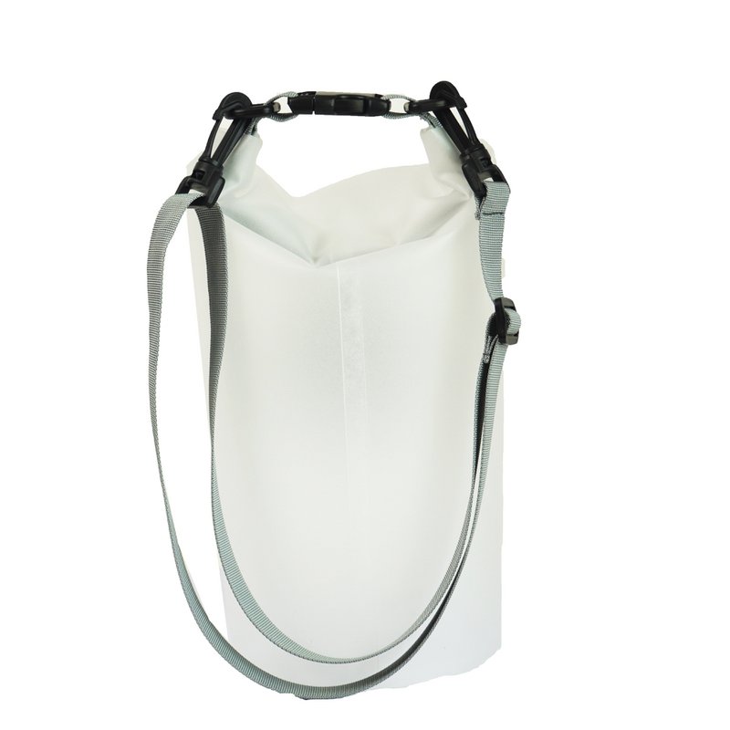 SERVIETTE TO GO Roll N Go Sac Sec 5L | Sac de Surf Transparent imperméable pour Piscine de Plage | Gris