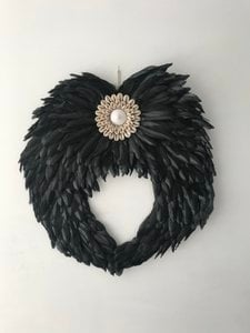 Angel veren wing zwart
