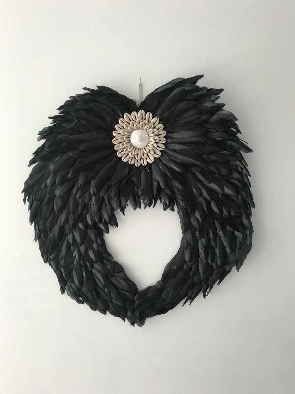 Angel feather wing black