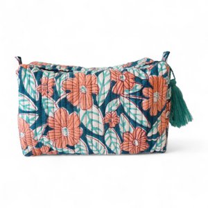 Trousse de toilette en coton imprimé N°90